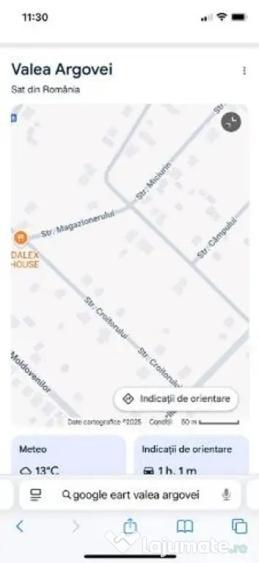 Teren de 2000 mp, în Valea Argovei