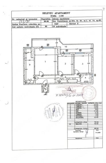 Apartament cu 3 camere decomandat în Morarilor