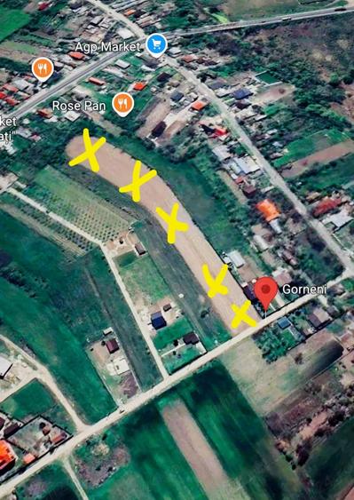 Teren de 9000 mp, în Gorneni