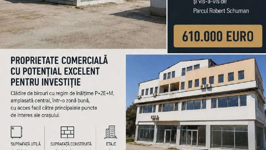 Birou, de 1,500 mp, în Central