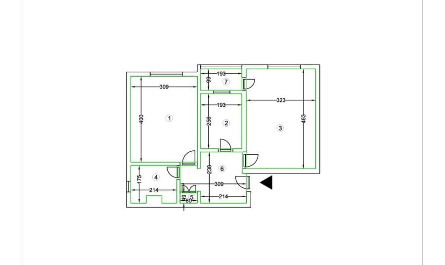 Apartament cu 2 camere decomandat în Micro 5