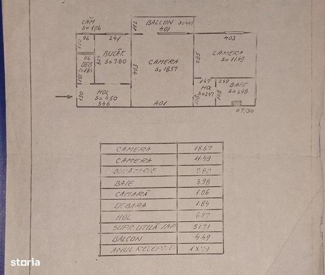 Apartament cu 2 camere, 52 mp., zona Micro 2 - 8