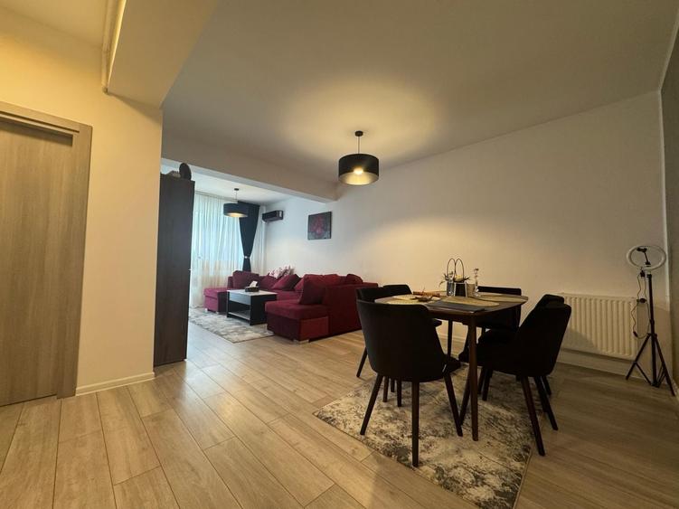 Apartament cu 2 camere semidecomandat, mobilat în Băneasa