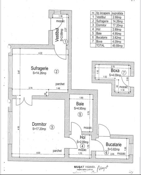 Apartament cu 2 camere în Eminescu