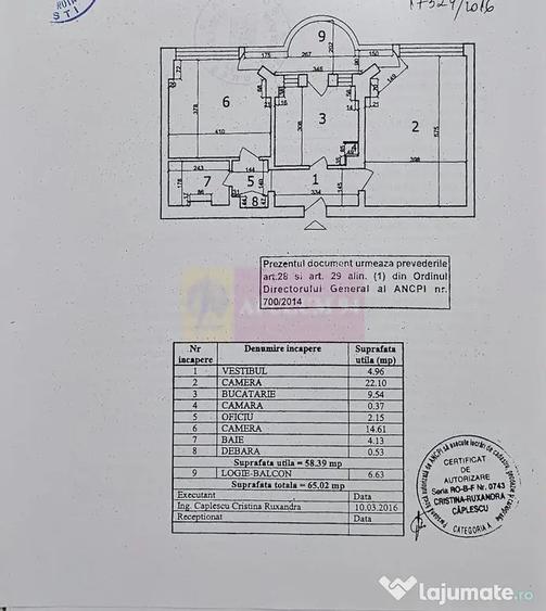 Apartament cu 2 camere decomandat în Decebal