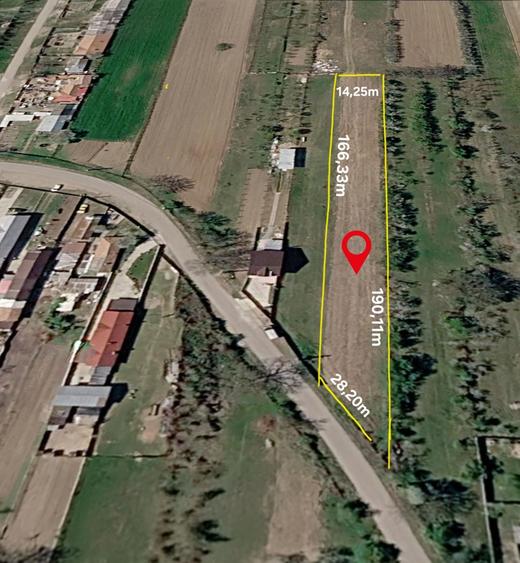 Teren de 2551 mp, în Măgureni