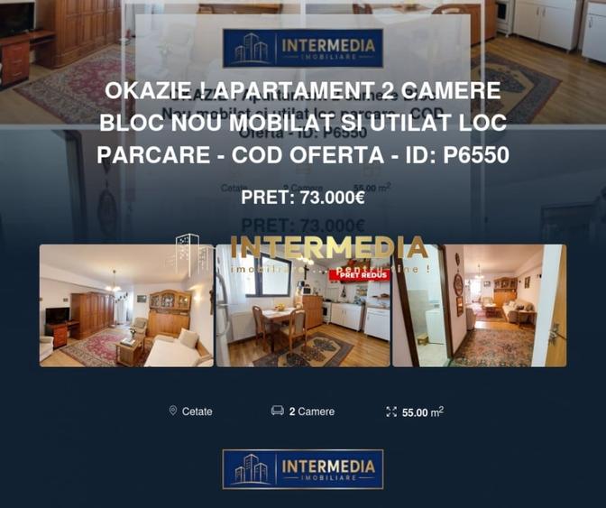 OKAZIE ! Apartament 2 camere Bloc Nou mobilat si utilat loc parcare - 8