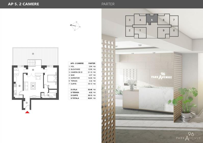 Apartament cu 2 camere decomandat în Herăstrău