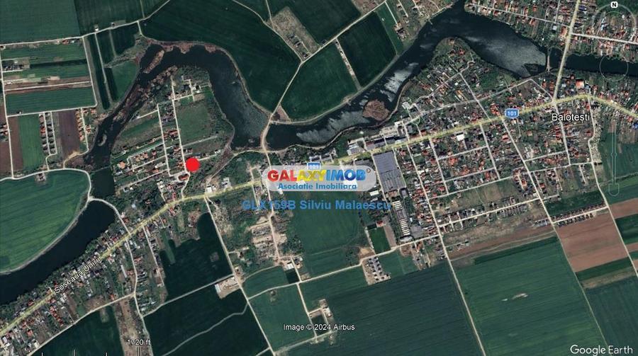 Teren Construcții intravilan de 1540 mp, în Balotești