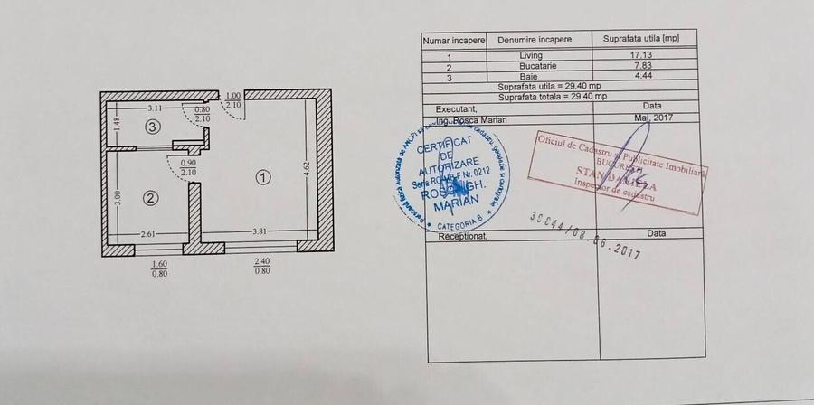 Garsonieră semidecomandată, mobilată în Brâncoveanu