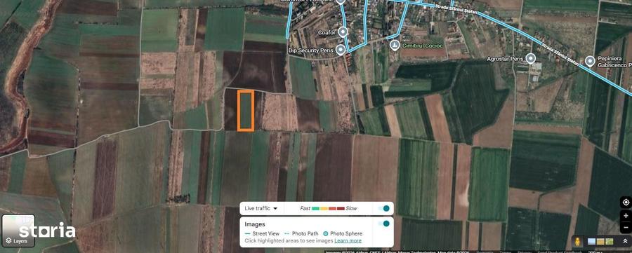 Teren de 10000 mp, în Periș