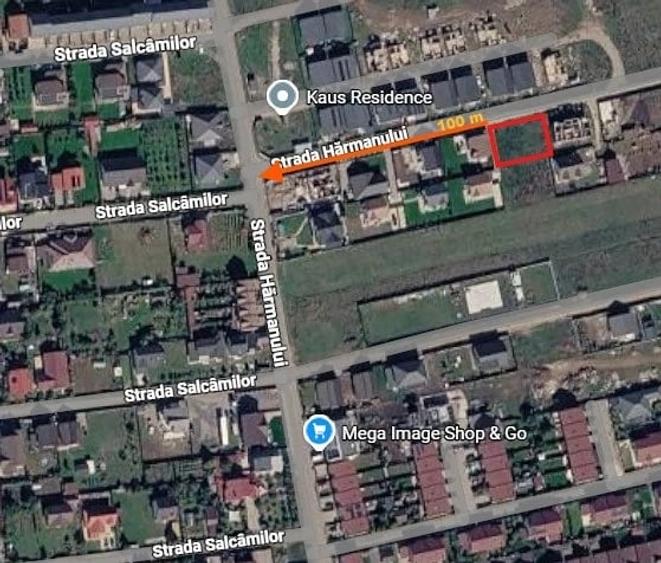 Teren de 500 mp, în Tărlungeni