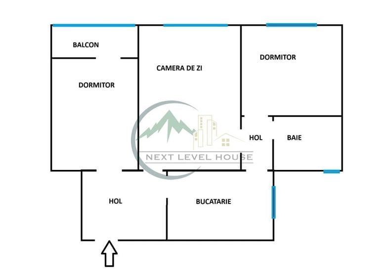 Apartament cu 3 camere circular, mobilat în Astra