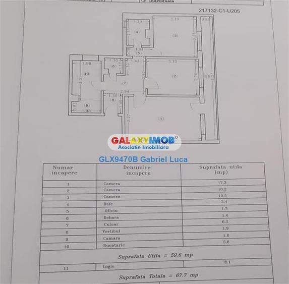 Apartament cu 3 camere decomandat, mobilat în Berceni