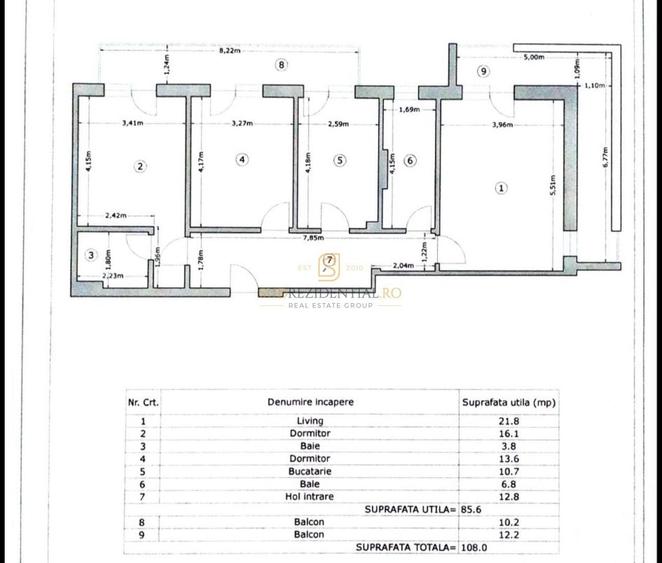 Apartament premium cu 3 camere, suprafață generoasă și loc de parcare - 19