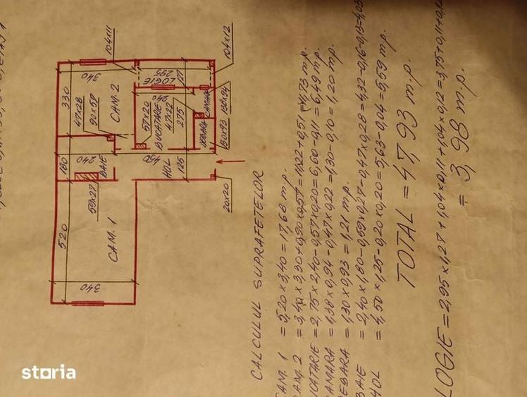 Apartament 2 camere ,et1 - 2