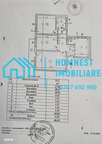 Apartament cu 3 camere decomandat în Giurgiului