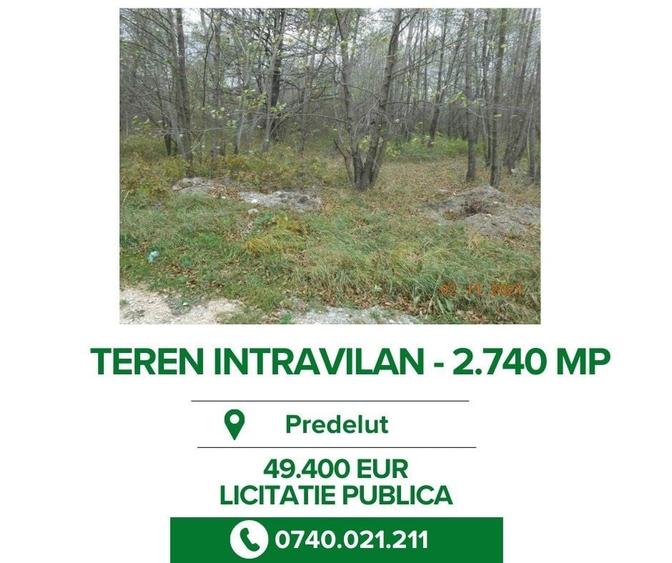 Teren de 2740 mp, în Bran