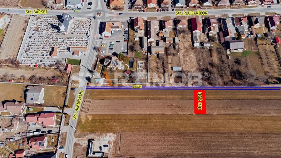 Teren Construcții intravilan de 863 mp, în Central