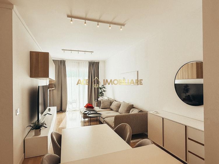 Apartament cu 2 camere semidecomandat, mobilat în Jiului