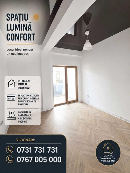 Apartament cu 3 camere decomandat în Central