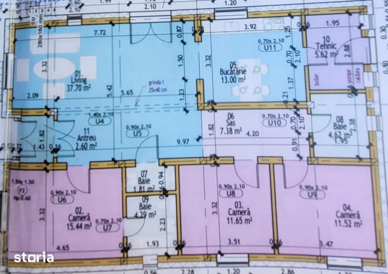 Casa Individuala, 115 mp utili, 600 teren, Chinteni. - 2