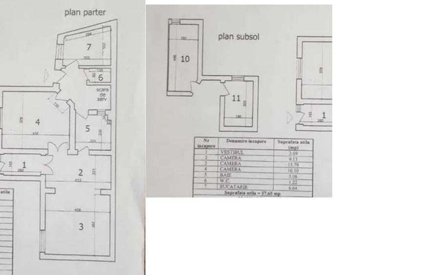Apartament cu 2 camere semidecomandat, mobilat în Moșilor