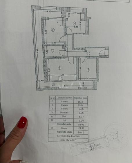 Apartament cu 3 camere decomandat, mobilat în Berceni