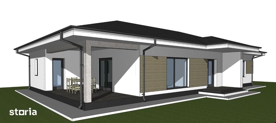 Casă cu 5 camere cu Teren 700 Mp în Tomești