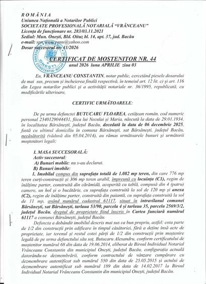 Casă cu 4 camere în Bârsănești