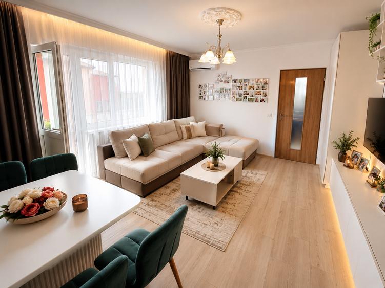 Apartament cu 3 camere semidecomandat în Lacul Tei