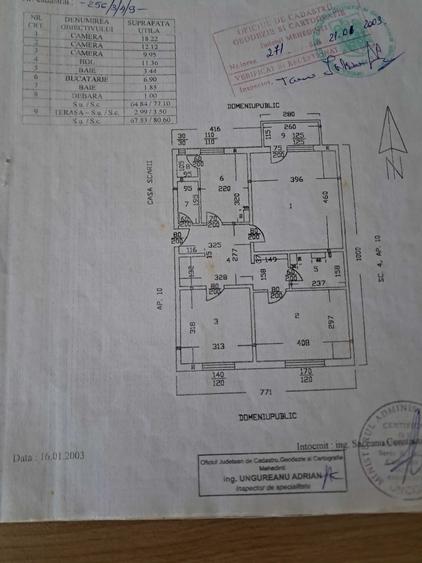 Apartament cu 3 camere decomandat în Central