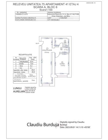 Apartament cu 2 camere în Pipera