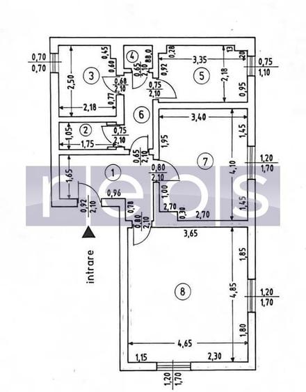 Apartament cu 2 camere decomandat, mobilat în Floreasca