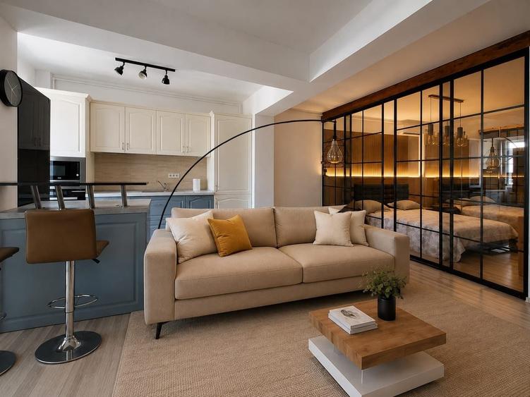 Apartament cu 2 camere semidecomandat în Central