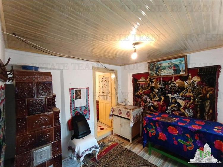 Casa taraneasca traditionala pe parter cu gradina si livada 1700mp in Gruiu, la - 15