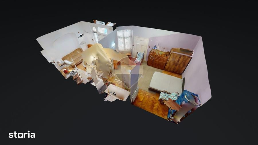 Apartament cu 2 camere în Centrul Istoric