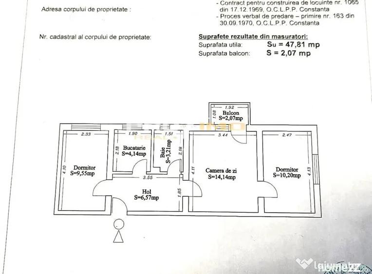 Apartament cu 3 camere semidecomandat în City Park Mall
