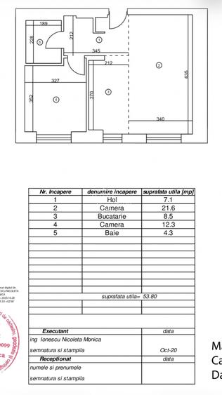 Apartament cu 2 camere semidecomandat în Aviației