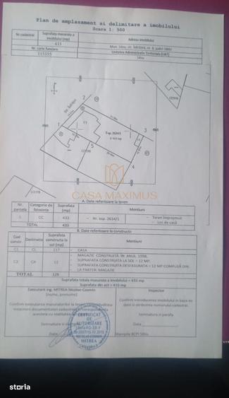 Casă cu 4 camere în Piața Cluj