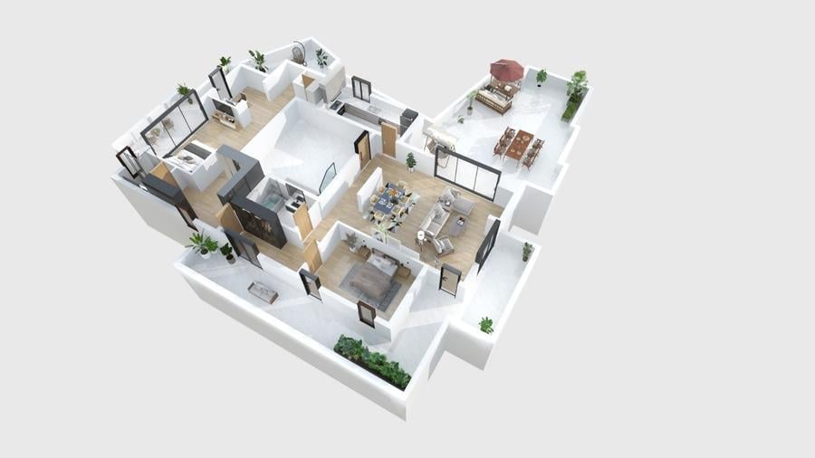 Apartament cu 3 camere decomandat în Eminescu
