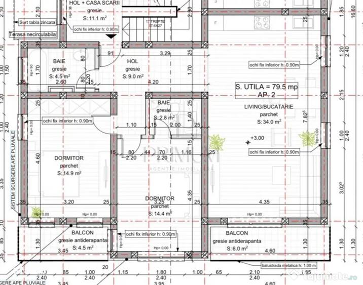 Apartament cu 3 camere decomandat în Dumbrăvița