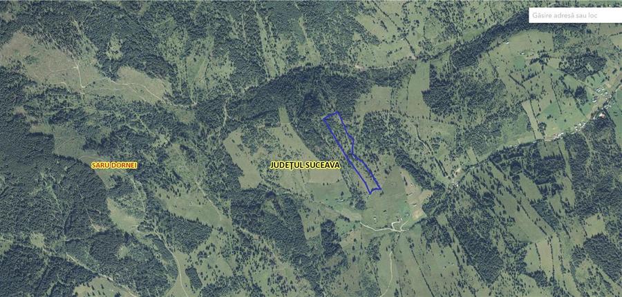 Teren Construcții intravilan de 6000 mp, în Șaru Dornei