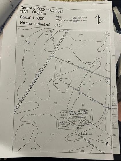 Teren de 8550 mp, în Odăi