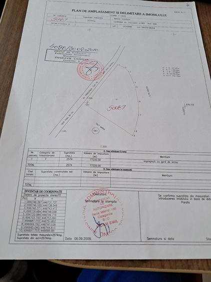Teren de 2500 mp, în Leordina