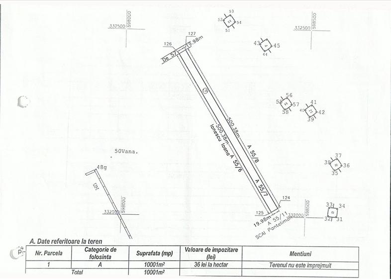 Teren Construcții intravilan de 10000 mp, în Exterior Est