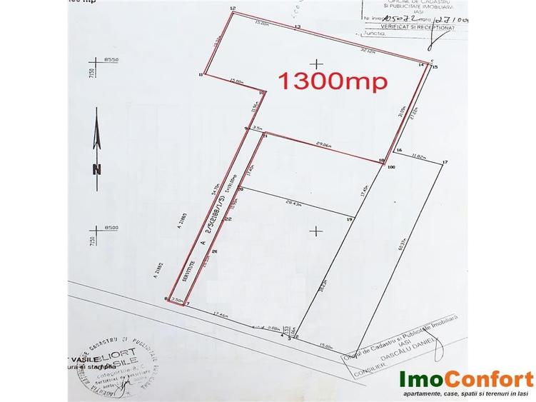 Teren Construcții intravilan de 1363 mp, în Galata