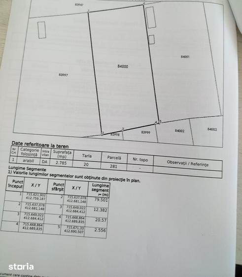 Teren de 2785 mp, în Traian