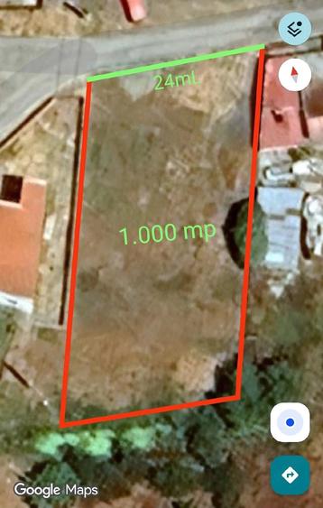 Teren de 1000 mp, în Corbu