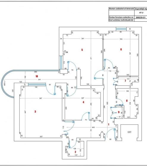 Apartament cu 3 camere decomandat în Ultracentral